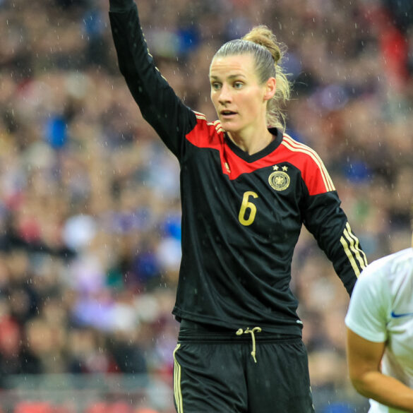 Germany's Simone Laudehr on November 23, 2014, at Wembley Stadium.