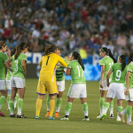 Mexico before the whistle on May 17, 2015, at StubHub Center in Carson, California.