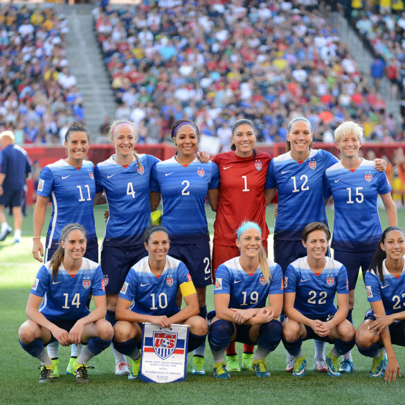 USA's starting lineup against Sweden in a Group D matchup at the 2015 FIFA Women's World Cup in Canada.