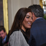 Hope Solo at the White House.