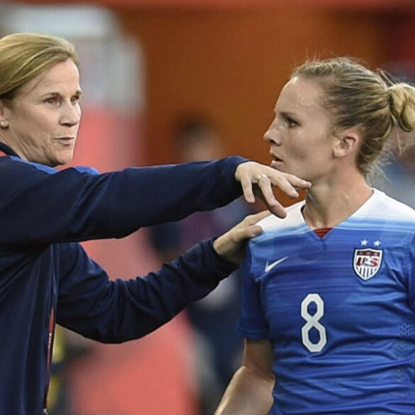 Jill Ellis and Amy Rodriguez