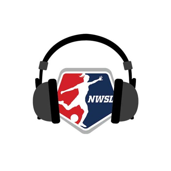 nwsl logo with headphones wrapped around it